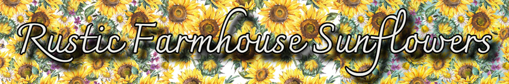 Fun Sewing Watercolor Rustic Farmhouse Sunflower Fabric - White