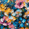 Nightlife Abstract Floral Pattern 11 Fabric - ineedfabric.com