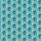 1950s Atomic Cats Pattern 11 Fabric - Blue - ineedfabric.com