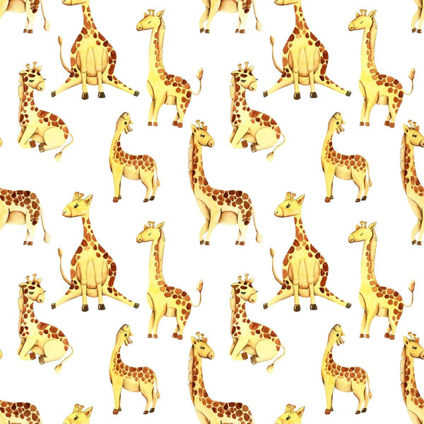 Animal Life Giraffes Fabric - ineedfabric.com