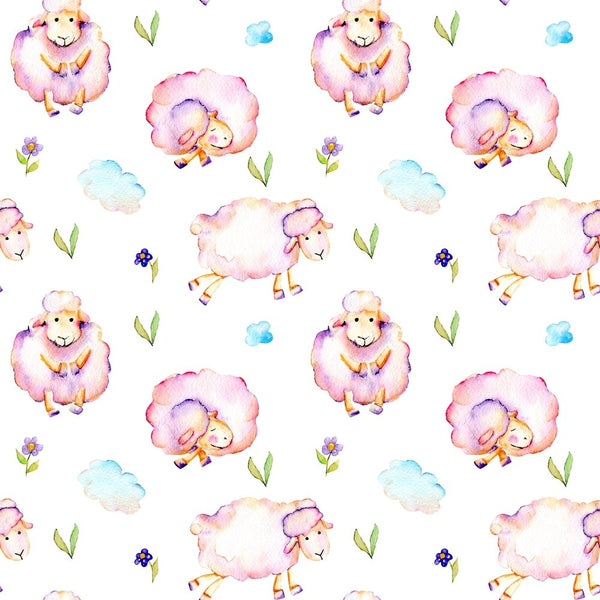Animal Life Lambs Fabric - ineedfabric.com
