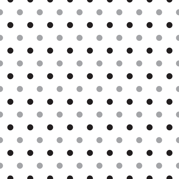 Black And Dusty Gray Polka Dots Fabric - ineedfabric.com