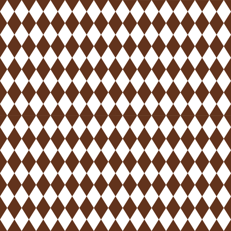 Checkered Diamond Pattern Basics Fabric - Chocolate - ineedfabric.com