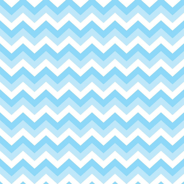 Chevron Zigzag Fabric - Shades of Blue - ineedfabric.com