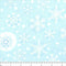 Christmas Basics Snowflake Fabric - Light Blue - ineedfabric.com
