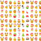 Christmas Emojis Fabric - ineedfabric.com