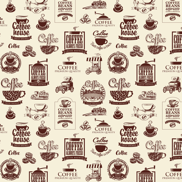 Coffee Theme Fabric -Tan - ineedfabric.com