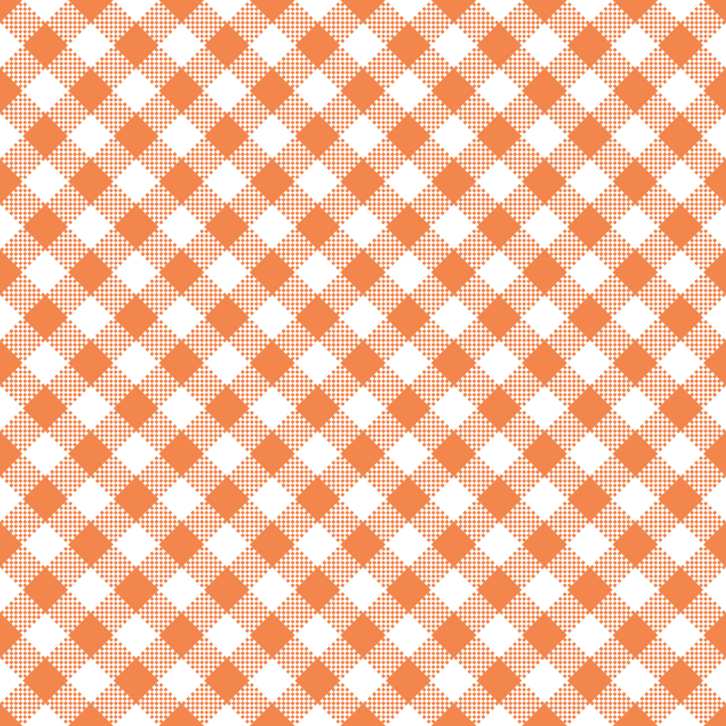 Diagonal Gingham Fabric - Soft Orange - ineedfabric.com
