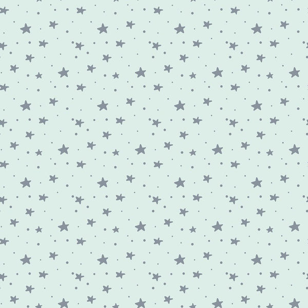 Dreams of Outerspace Blue Stars Fabric - ineedfabric.com