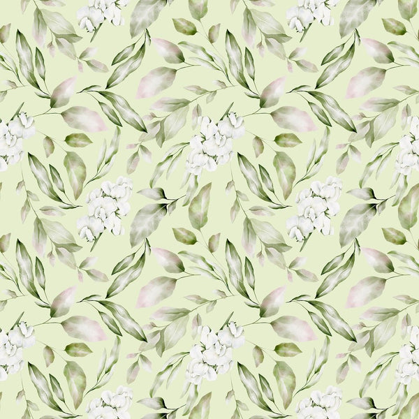 English Garden Sweet Pea Fabric - Light Green - ineedfabric.com
