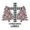 Faith, Christmas With Christ Fabric Panel - White - ineedfabric.com