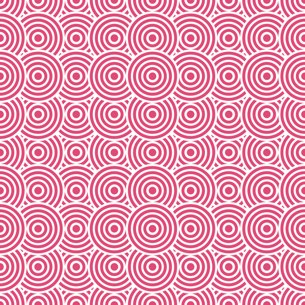 Get Back Circles Fabric - Pink Carmine - ineedfabric.com