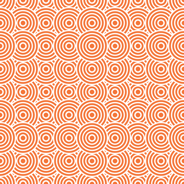 Get Back Circles Fabric - Pumpkin - ineedfabric.com