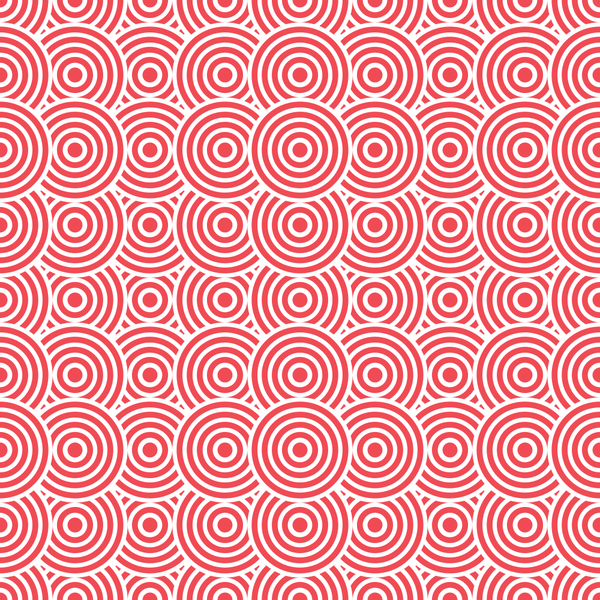 Get Back Circles Fabric - Red - ineedfabric.com