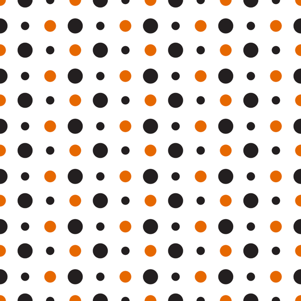 Halloween Allover Dots Fabric - White - ineedfabric.com