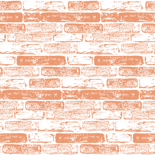 Hand Drawn Brick Wall Fabric - Copper River - ineedfabric.com