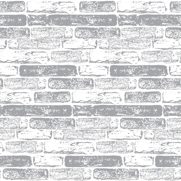 Hand Drawn Brick Wall Fabric - Dusty Gray - ineedfabric.com
