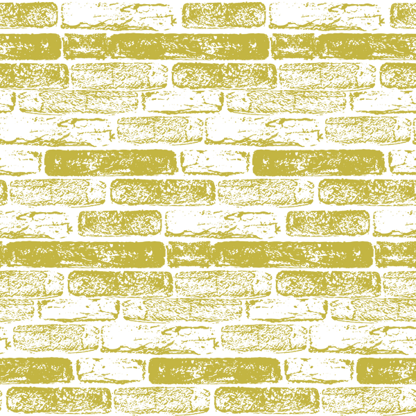 Hand Drawn Brick Wall Fabric - Gold - ineedfabric.com