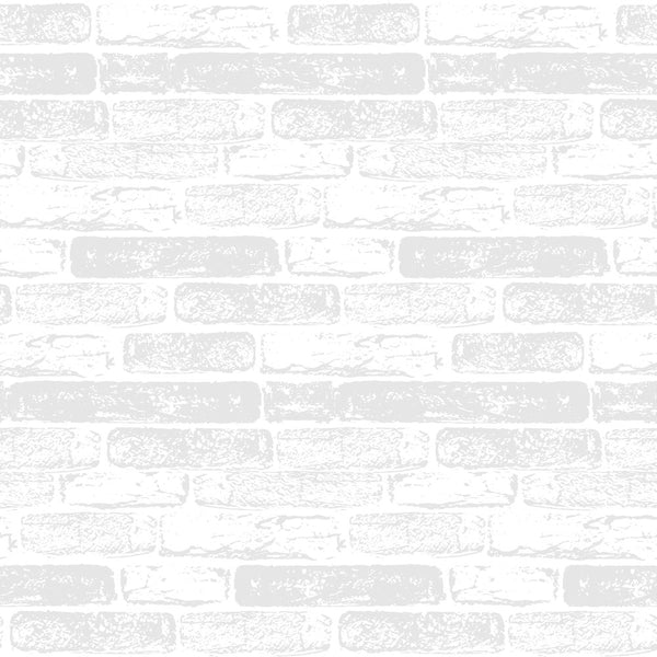 Hand Drawn Brick Wall Fabric - Platinum - ineedfabric.com