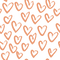 Hand Drawn Hearts Fabric - Copper River - ineedfabric.com