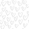 Hand Drawn Hearts Fabric - Platinum - ineedfabric.com