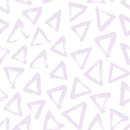 Hand Drawn Triangles Fabric - Vintage Violet - ineedfabric.com