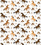 Horse & Saddle Allover Fabric - ineedfabric.com
