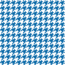 Houndstooth Fabric - Blue - ineedfabric.com