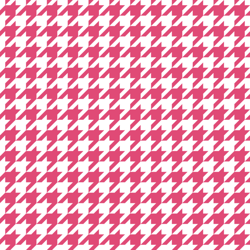Houndstooth Fabric - Pink Carmine - ineedfabric.com