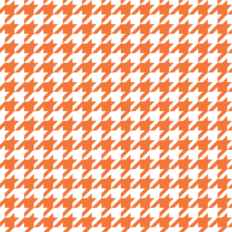 Houndstooth Fabric - Pumpkin - ineedfabric.com