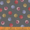 Knit N' Purl Yarn Dots Fabric - Charcoal - ineedfabric.com