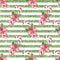 Mistletoe Christmas Green Candy Canes Fabric - ineedfabric.com