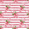 Mistletoe Christmas Pink Candy Canes Fabric - ineedfabric.com