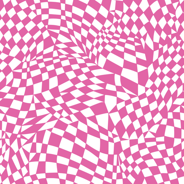 Mosaic Checkered Basics Fabric - Bashful Pink - ineedfabric.com