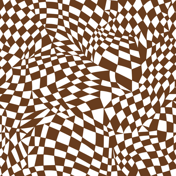 Mosaic Checkered Basics Fabric - Chocolate - ineedfabric.com