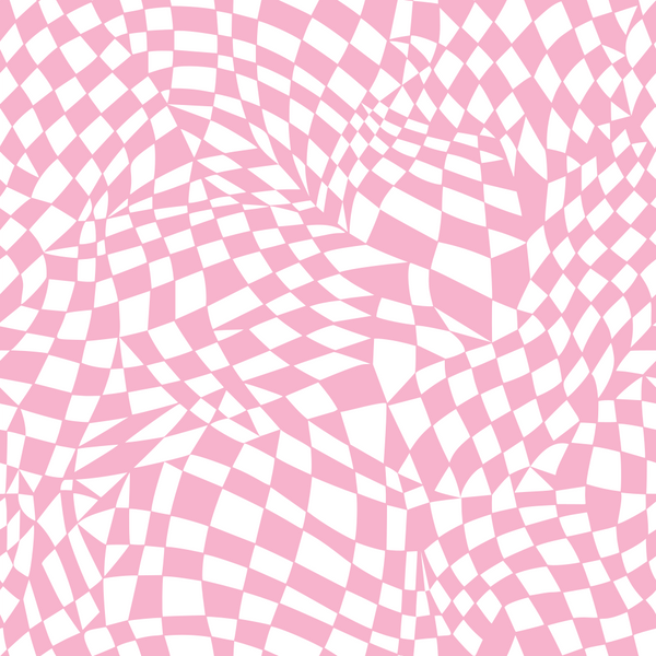 Mosaic Checkered Basics Fabric - Cupid Pink - ineedfabric.com