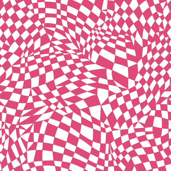 Mosaic Checkered Basics Fabric - Pink Carmine - ineedfabric.com