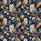 Owl & Floral Fabric - ineedfabric.com