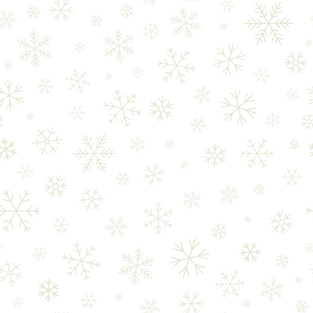 Simple white snowflake