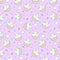 Sleepy Unicorn Cat Fabric - Purple - ineedfabric.com