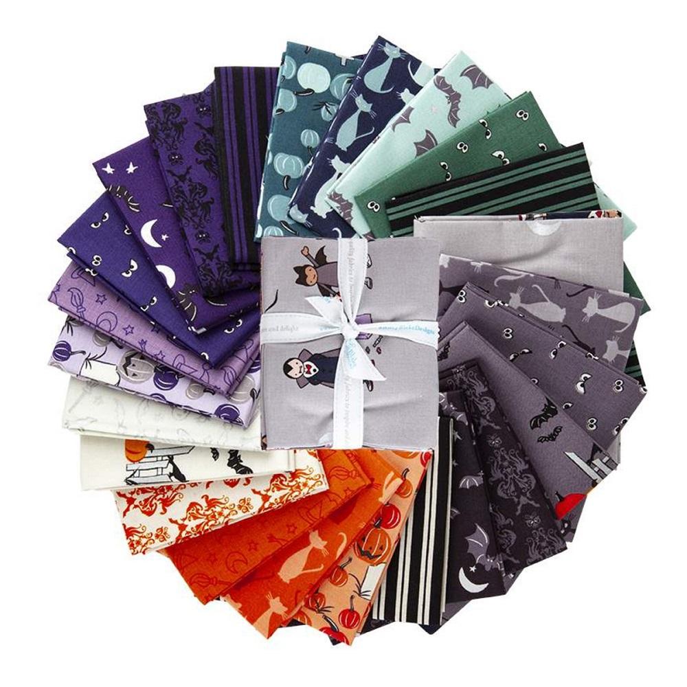 18 x 22 Fat Quarters Quilting Cotton Fabric Bundles for Sewing, 8 PCS  Grey Floral