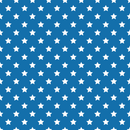 Stars Basics Fabric - White on Blue - ineedfabric.com