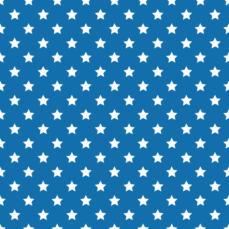 Stars Basics Fabric - White on Blue - ineedfabric.com