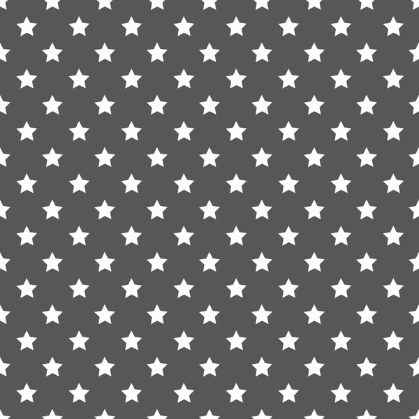 Stars Basics Fabric - White on Steel Gray - ineedfabric.com