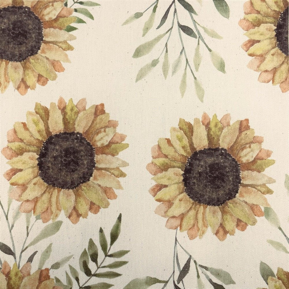 sunflower pattern Fabric