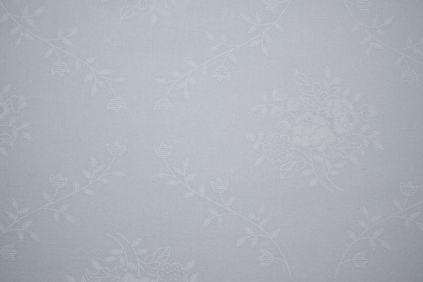 108" Floral Quilt Backing Fabric - White/White - ineedfabric.com