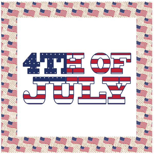 4th of July Font Pillow Panels