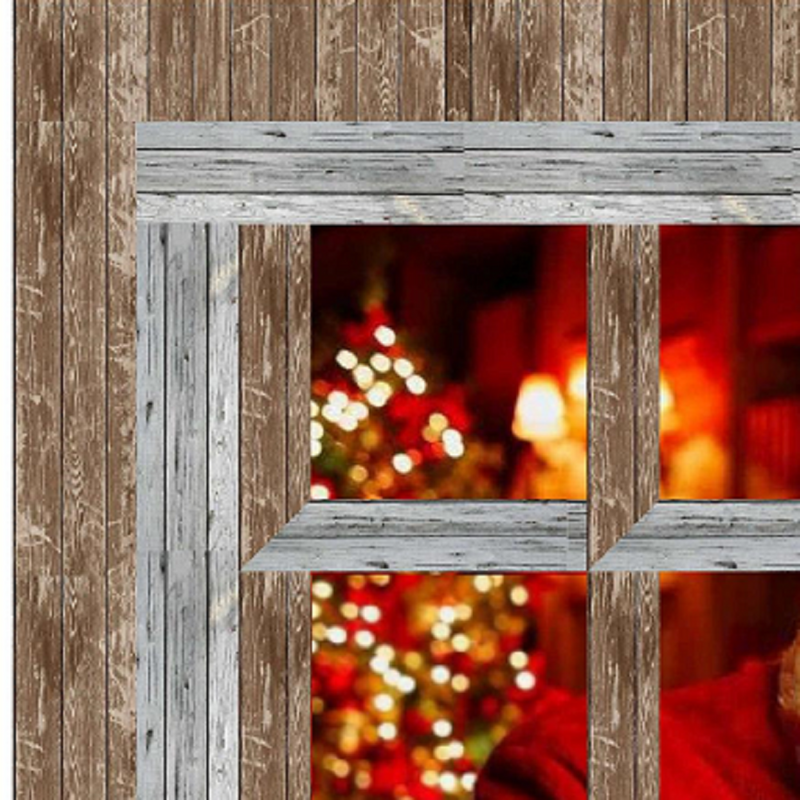 Window to the World - Santa By The Fire Wall Hanging Kit - 53 1/2” x 45"