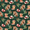A Western Horse Christmas Fabric - ineedfabric.com