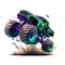 Cool Monster Trucks 1 Fabric Panel - ineedfabric.com